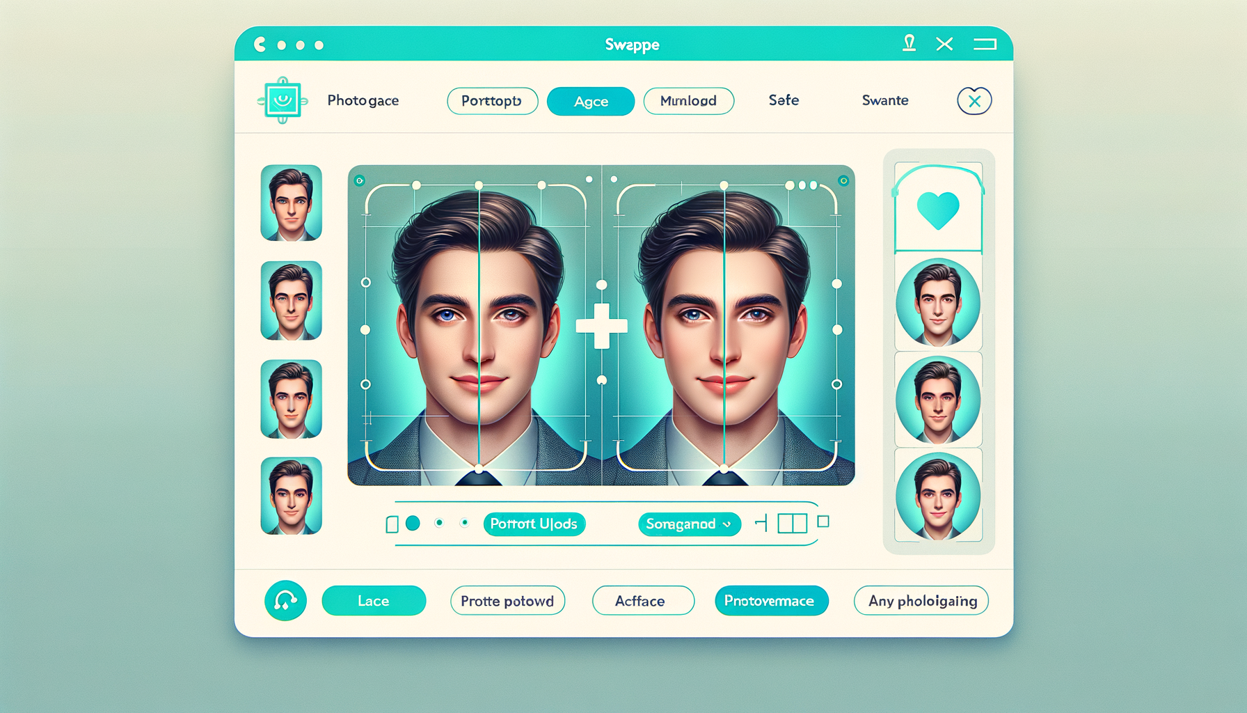 Vidnoz face swap interface preview